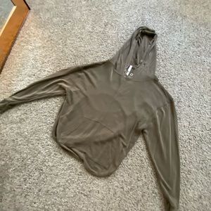 Free People Open Back Hoodie